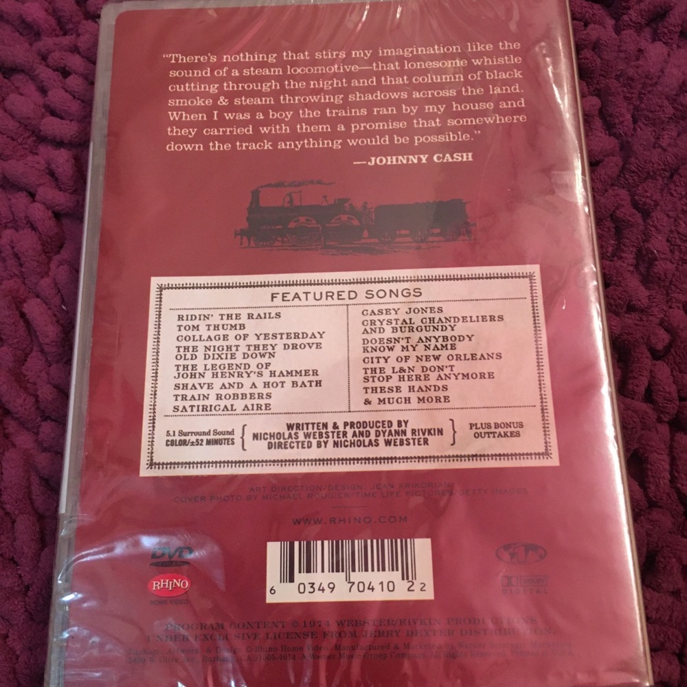 Johnny Cash: Ridin’ the Rails DVD NWT! - Picture 2 of 2
